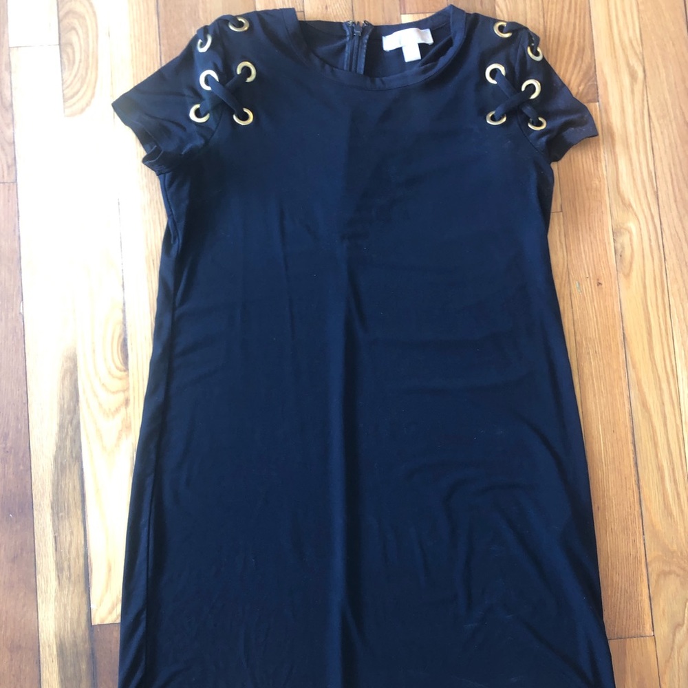 Michael Kors. Black spandex material shift dress